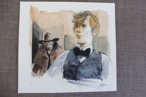 Follet, René | Follet, René - Original colour drawing - Edmund Bell | Catawiki