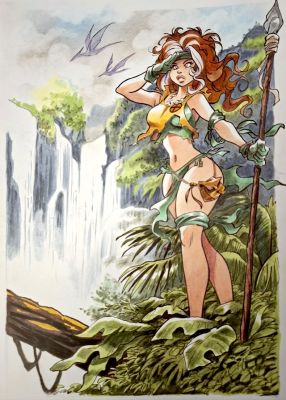 Savage Land Rogue by Pedro Perez
