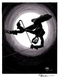 Roger Robinson - Catwoman Mixed Media Pinup (2005)