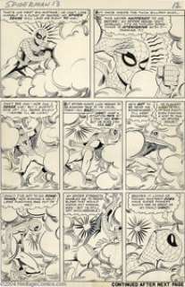 Steve Ditko - Amazing Spider-Man #13, page 12 Original Art (Marvel, 1964). Hold on to your web-spinners, Spidey - | Heritage