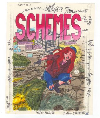 BABE #2 Pg 3 Original Comic Production Art JOHN BYRNE Signed Color Guide | Neat Stuff Vault