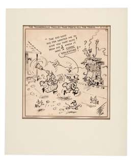 â€œTOONERVILLE TROLLEYâ€ ORIGINAL ART AND RELATED LETTER. | Hake’s