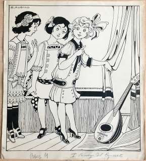 Antonio Rubino - Original illustration cm. 21x24. Ink. Signed. Mint