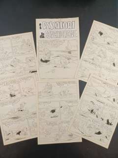 Del Principe, Nicola | Del Principe, Nicola - 6x Tavole Originali per Soldino e Nonna Abelarda | Catawiki