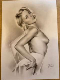 Juliana Ovsyanka | Ovsyanka, Juliana - Signed original piece - ‘Subservient’ Formaat: 29 x 42 cm. | Catawiki