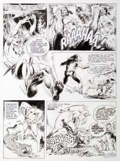 Chéret | Rahan, planche n°2 Ã  l’encre de Chine du récit… | Millon