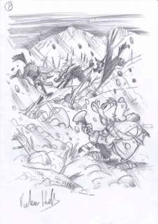 Valerio Held - 1 Original preliminary drawing - Topolino - "Zio Paperone e il trittico della sconfitta" | Catawiki