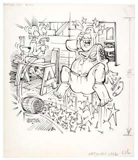 "SAD SACK" ORIGINAL COMIC BOOK COVER ART LOT.