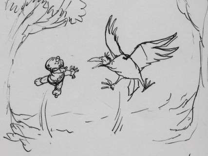 Dulieu, Jean - 1 Original preliminary drawing - Paulus de Boskabouter - Paulus en Salomo - 1975 | Catawiki