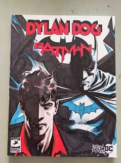 Maurizio Di Vincenzo - 1 Illustration sur couverture blanche - Batman, Dylan Dog
