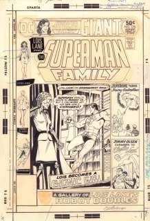 Kurt Schaffenberger - Superman Family #178 Cover - Lois Lane Becomes a Bionic Girl - 1976 Signed