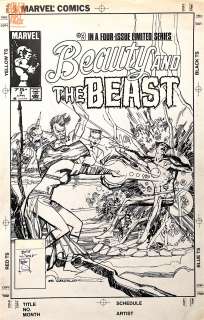 Bill Sienkiewicz - Beauty And the Beast #3 Limited Series Cover (Marvel, 1985)