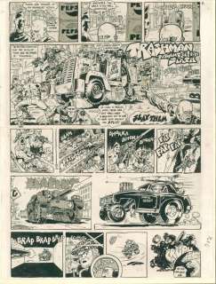 Spain Rodriguez - east village other trashman title page. Huge!!!!