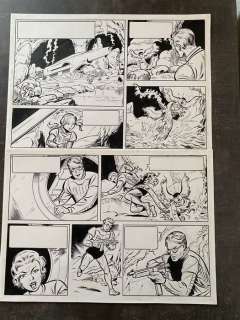 Willy Vandersteen - 1 Original drawing - Terranef - Originele niet gepubliceerde plaat Science Fiction project met Terranef en Flappy - 1972 | Catawiki