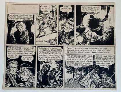 Stapel, Gerrit / Wijn, Piet - 1 Original page - Matho Tonga - De Ontvoering - 1954 | Catawiki