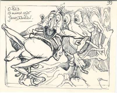 Dulieu, Jean - 1 Original preliminary drawing - Paulus de Boskabouter - Eucalypta de heks... - 1975 | Catawiki