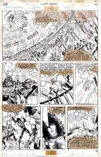 John Romita Jr. Tony Dezuniga - marvel super special #5 p 43 (entire kiss band featured! End battle scene! Gene simmons tongue! Early jrjr art! ) 1978