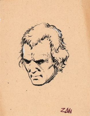 Bogusław Polch | Bogowie z kosmosu. Zan, szkic postaci | Galeria Komiksu