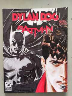 Di Vincenzo, Maurizio - 1 Original colour drawing - Batman, Dylan Dog - (blank cover drawing) | Catawiki