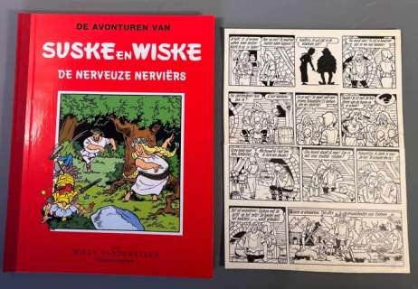 Vandersteen, Willy - 1 Page originale + album de luxe - Suske en Wiske 69 - De Nerveuze Nerviërs - 1963 | Catawiki