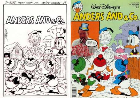 Donald Duck D 8275 - Anders And & Co. snow man cover - 1 Comic - 1988 | Catawiki