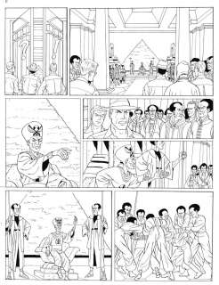 Philippe CHAPELLE - Planche originale 6 de Harry Dickson Les gardiens du diable