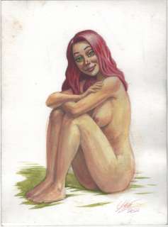 Atilio Gambedotti - 1 Original colour drawing - Aentadita y tan bonita - 2021 | Catawiki