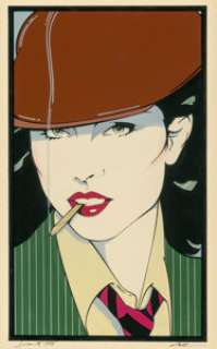 Patrick Nagel (American, 1945-1984) Untitled, 1978 Acrylic on board 11-5/8 x 7 inches (29.5 x 17.8 cm) Signed and da... | Heritage