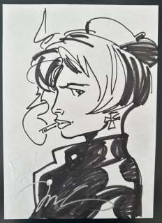 Lee, Jim - 1 Original drawing - Gen 13 - Roxy in France Head Sketch - 1997 | Catawiki
