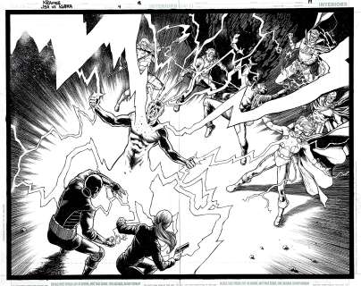 Don Kramer - Jsa Vs. Kobra #4 Dps (Power Girl, Dr. Mid-Nite, Green Lantern, Mr. Terrific, Jakeem Thunder, Stargirl, Obsidian And Thunderbolt!) 2009