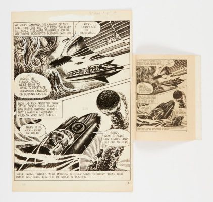 Rick Random original artwork (1957) by Ron Turner for Super-Detective… | Comic Book Auctions ltd