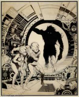 213 Frank Frazetta - Original Cover Art for Famous Funnies #213 (Eastern Color, 1953). A true example of why Frank -