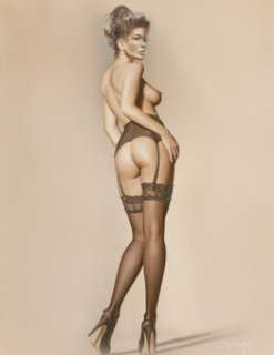 Gennadiy Koufay (Russian, b. 1961) Woman, 2011 Airbrush on paper 18 x 23-1/2 inches (45.7 x 59.7 cm) Signed lower ri...