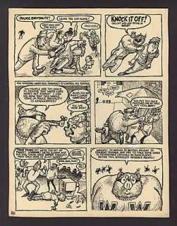 GILBERT SHELTON WONDER WART-HOG Interior Page | ComicConnect