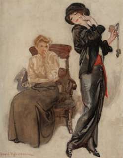 David Robinson (American, 1936). I am Going Out Tonight!. Mixed media on board. 18 x 14 inches (45.7 x 35.6 cm). Signed ... | Heritage