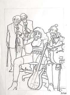 Horacio Altuna - 1 Original preliminary drawing - Pin Up