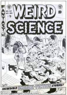 Wally Wood - Original Cover Art for Weird Science #22 (EC, 1953). EC horror master Wally Wood works his magic on - | Heritage
