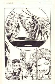 Dan Panosian, Matt Haley | The Order #6 P.19 - Hulk, Doctor Strange, Silver Surfer, Hellcat, Nighthawk, Namor, & Valkyrie - 2002 | Anthony’s Comic Book Art
