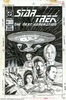 Jerome Moore - Original Cover Art for Star Trek: The Next Generation #1 (DC, 1989). In this first issue of Star -