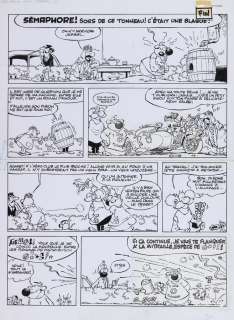 Dupa | Cubitus, planche n°2 Ã  l’encre de Chine d’un… | Millon