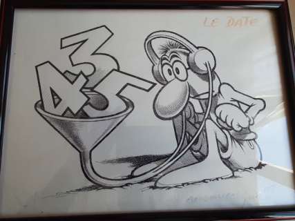 Benito, Jacovitti - 1 Original drawing - Le Date - 1995 | Catawiki