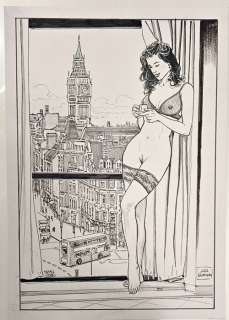 Luca Raimondo - 1 Original drawing - "London coffee" - 2024 | Catawiki