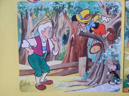 Disney artist - 1 Original colour page - Disneyland Magazine - Pinokkio (1970s) | Catawiki