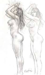 Paolo Eleuteri Serpieri - 1 Original preliminary drawing - Druuna | Catawiki