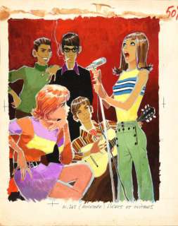 Joubert Pierre (1910-2002) | JOUBERT Pierre MICROS ET GUITARES. Gouache et aquarelle pour l’illustr | Coutau Bégarie