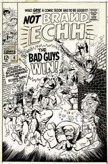Marie Severin, Tom Sutton - Not Brand Echh #4 Large Cover (Sub-Mariner, Daredevil, All 5 Original X-Men, Magneto, Electro, Warlord Krang!) 1967