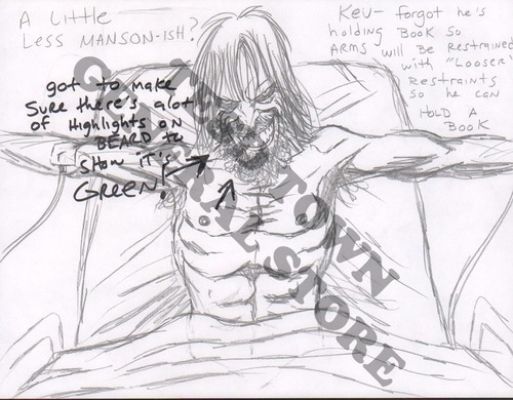 Batman Cacophony Joker With Beard Approval Sketch 9x12 Walt Flanagan Tesd