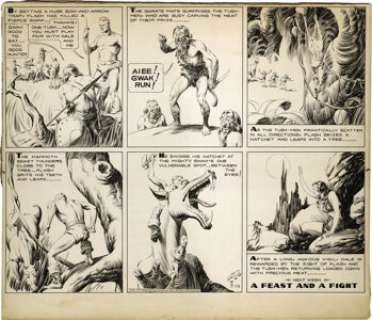 Alex Raymond - Flash Gordon Sunday Comic Strip Original Art, dated 3-14-37 (King Features Syndicate, 1937). Alex - | Heritage