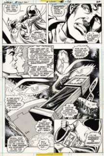 Mike Grell and Bob Wiacek - Superboy #223, page 24 Original Art (DC, 1977). Saturn Girl comes to the telepathic -