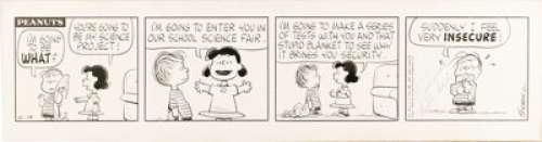 Charles Schulz - Peanuts Daily Comic Strip Original Art, dated 4-14-64 (United Feature Syndicate, 1964).   For - | Heritage